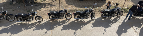 Unsere Royal Enfields.